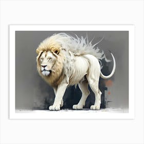 White Lion 8 Art Print