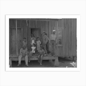 Sharecropper Family On Front Porch, New Madrid County, Missouri By Russell Lee Art Print