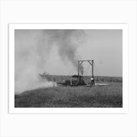 Untitled Photo, Possibly Related To Weed Burner In Operation Near Jeanerette, Louisiana By Russell Lee Art Print