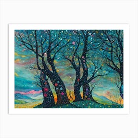 Trees In The Sky Art Print