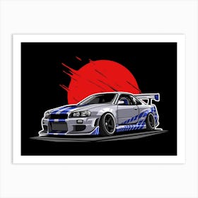 R34 Brian O'Conner 3 Art Print