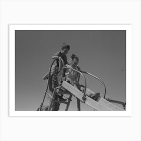 Untitled Photo, Possibly Related To Children Playing On Slide At Fsa (Farm Security Administration) Labor Camp, 1 Art Print