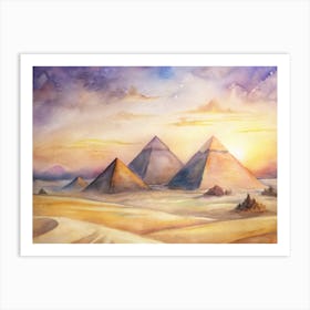 Egyptian Pyramids 1 Art Print