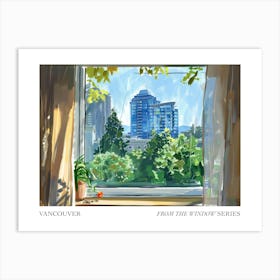 Vancouver From The Window Series Poster Painting 3 Art Print