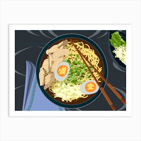 Ramen Food Japanese Noodles Art Print