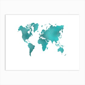 World Map 4 Art Print