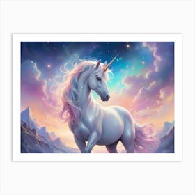 Unicorn In The Sky 11 Art Print