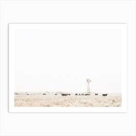 Midwest Cattle Ranch Art Print