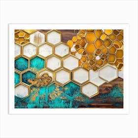 Honeycombs 7 Art Print