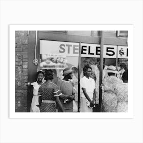 Women In Front Of Ten Cent Store, Steele, Missouri By Russell Lee Art Print