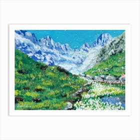 Valley Of Flowers Art Print