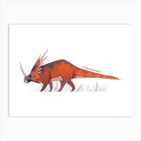 Styracosaurus Dinosaur Art Print