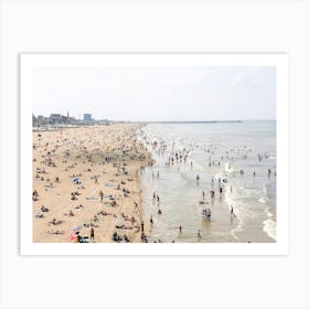 Beach Life at Scheveningen Art Print