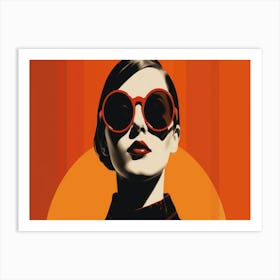 Woman In Sunglasses 1 Art Print