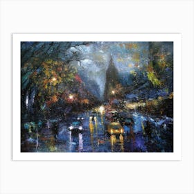 Night In The City 1 Art Print