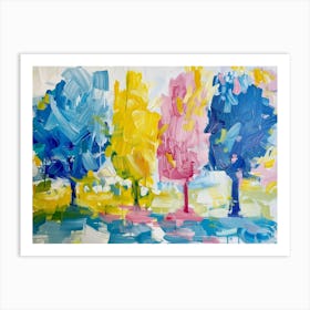 Three Trees 4 Art Print