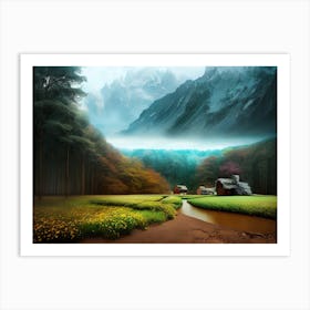 Landscape Painting 36 Art Print