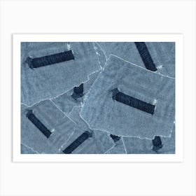 Modern Abstraction Jeans Art Print