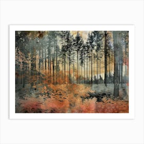 Forest Photo Collage 3 Art Print