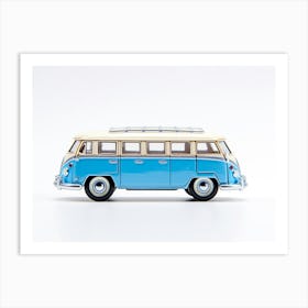 Toy Car Volkswagen Drag Bus Blue Art Print
