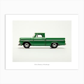 Toy Car 62 Chevy Pickup Green Poster Art Print