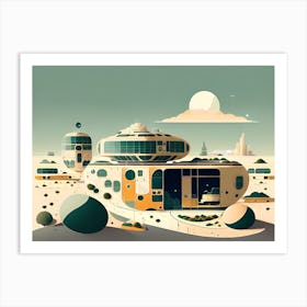 Futuristic City 40 Art Print