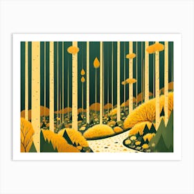 Autumn Forest 45 Art Print