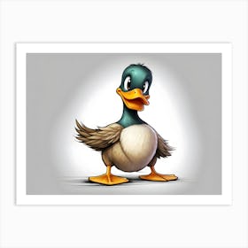 Duck Drawing 3 Art Print