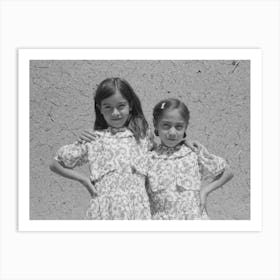 Spanish American Girls, Chamisal, New Mexico By Russell Lee Art Print