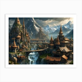 Fantasy City 19 Art Print