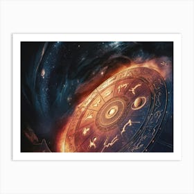 Zodiac Wheel 1 Art Print