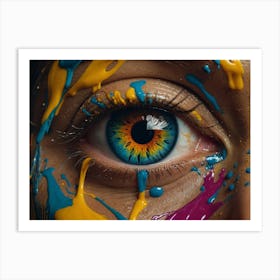 Colorful Eye Art Print