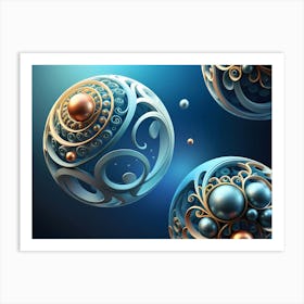 Abstract Spheres Art Print