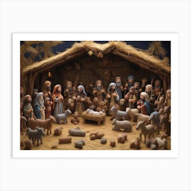 Nativity Scene 2 Art Print