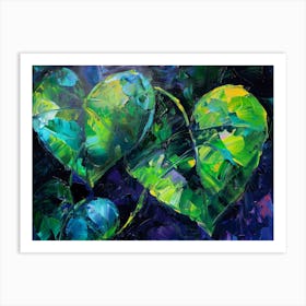 Heart Of Leaves 1 Art Print