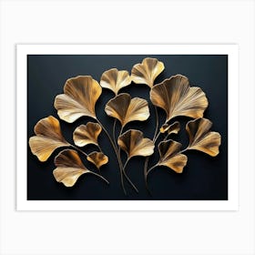 Ginkgo Leaves 12 Art Print