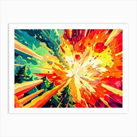 Explosion Art Print