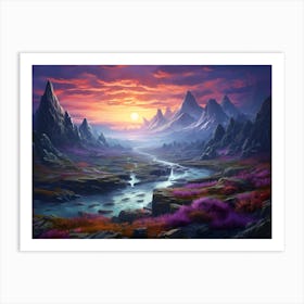 Mountain Landscape Art Print