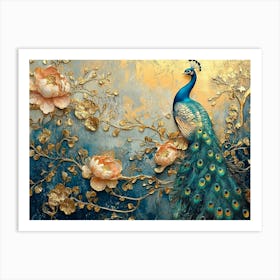 Peacock Painting 3 Art Print