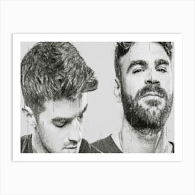 The Chainsmokers Dj Music Art Print