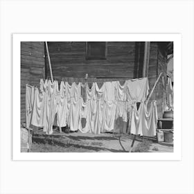 Clothesline, Winton, Minnesota By Russell Lee Art Print