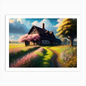 House In The Countryside 3 Art Print