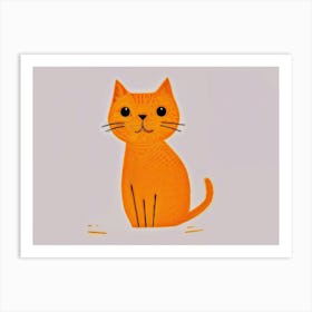 Orange Cat 2 Art Print