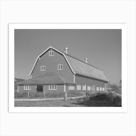 Hip Barn Of Dairy Farmer In Tillamook County, Oregon, Most Of The Milk Produced In This County Is Made Int Art Print