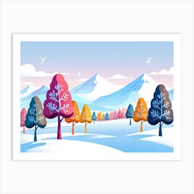 Winter Landscape 7 Art Print