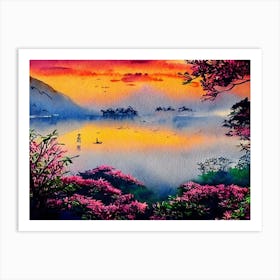 Twilight Serenity Enigma Art Print