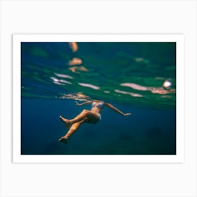 Underwater Portrait Art Print