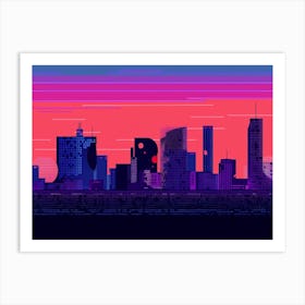 Abu Dhabi Skyline Art Print