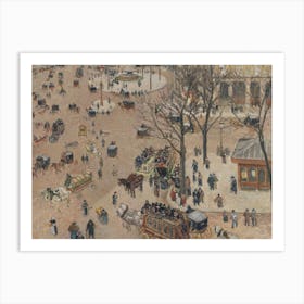 La Place Du Theatre Francais, Camille Pissarro Art Print