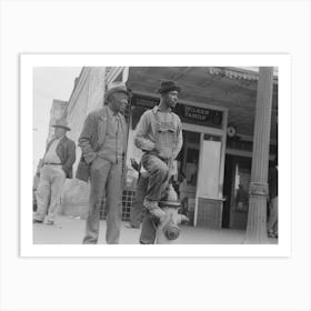 Untitled Photo, Possibly Related To Es On Street Corner, Waco, Texas By Russell Lee Art Print